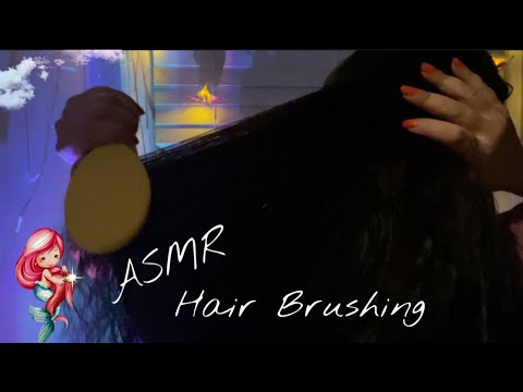 Calm & Gentle 🦋 ASMR Wet Hair Brushing and Gum Chewing