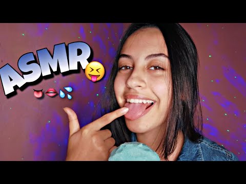 asmr spit painting your face💦| wet mouth sounds