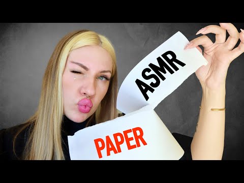ASMR Paper Triggers, Fast Ripping, Folding & Crinkling, Whisper
