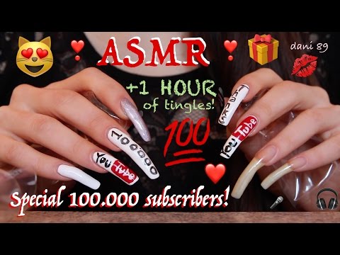 ❤️Surprise for 100.000 subscribers +1 HOUR of intense binaural ASMR! With face reveal? WATCH IT!❣️💯🎧