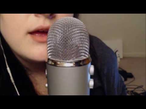 ASMR 15 Minutes of Mouth Sounds/Blue Yeti Ear Eating - No Talking