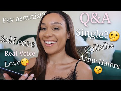 50k Q&A Get To Know Me  🖤 REAL VOICE SOFT CHITCHAT