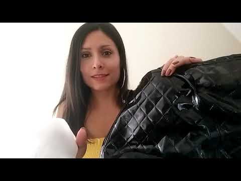 Asmr: Cleaning my bags. Paper towel sounds