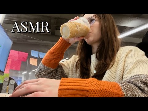 ASMR AT WORK 💻✍🏼 (Public ASMR, Office Sounds)