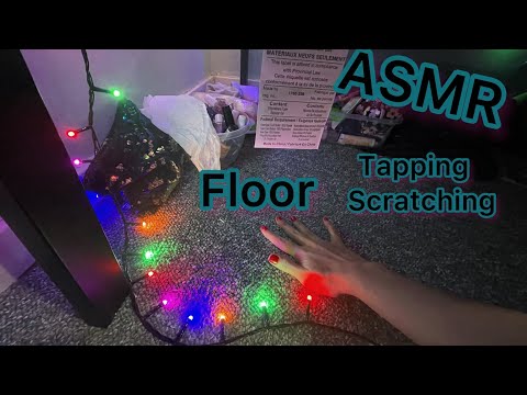 ASMR Tapping and Scratching on floor (bedroom carpet)