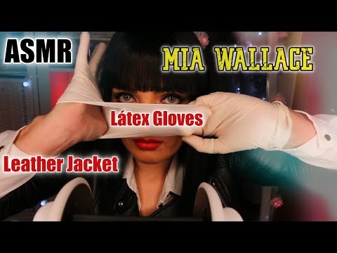 ASMR ENGLISH | ROLEPLAY MIA WALLACE | PULP FICTION [ Latex Gloves, Leather Jacket]