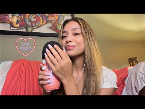 asmr || gentle whispers and mic scratching🌙🌸