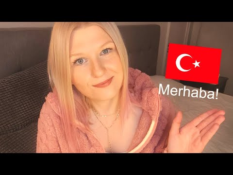 Türkçe ASMR ! 😅 Türkçe konuşmaya çalışıyorum! 💜 (Trying to speak Turkish!)