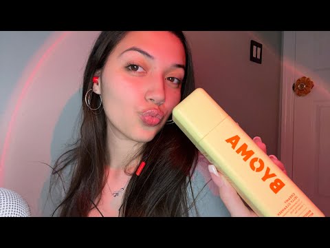 ASMR fast and aggressive tapping on my skincare collection 🧖‍♀️🤍