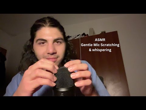 ASMR Gentle Mic Scratching and Book Tapping/ Reading(+whisperes)