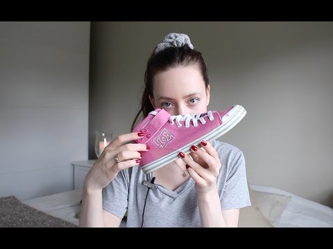 ASMR Whisper Tapping & Scratching ❤︎ My Shoe Collection