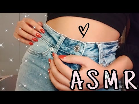 ASMR | Try-On-Haul Trousers, Jeans, Leggings 👖| Fabric SCRATCHING 🍑