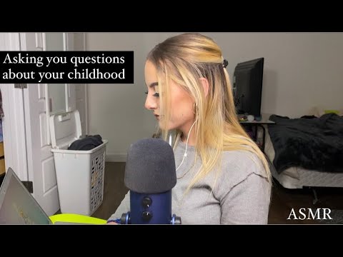 ASMR | asking you personal questions about your childhood (w typing sounds)