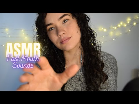 ASMR FAST MOUTH SOUNDS and Repeated Whispers