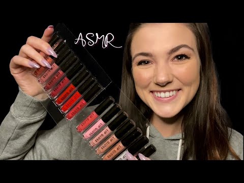 ASMR Lipgloss Kisses│Gentle Application, Wand Pumping, and Mouth Sounds 💋