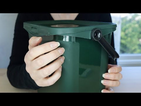 ASMR Nail Tapping & Scratching | Hard Plastic Container Bin Bucket With Lid (No Talking)