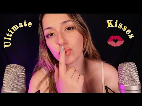 ASMR Kisses for Sleep, Noms, Mouth Sounds (Ear to Ear)