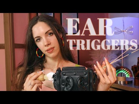 ASMR EAR TRIGGERS (Soft Spoken, Personal Chitchat)