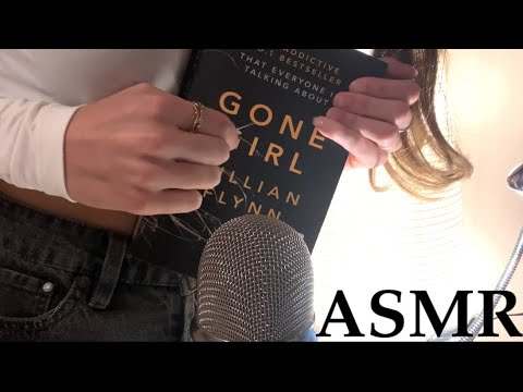 ASMR| relaxing tapping and scratching on books