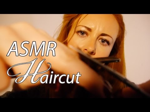 ASMR Haircut Role Play - Binaural ✂︎Spraying & Scissors✂︎