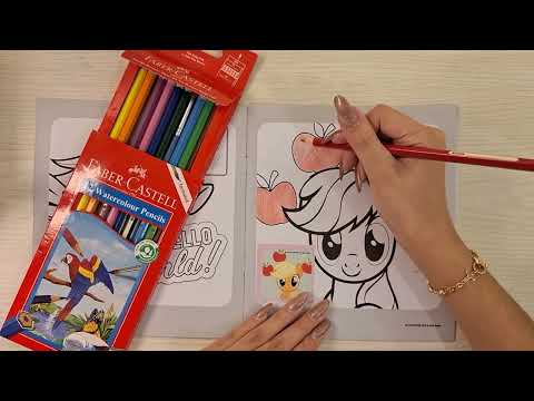 Relaxing ASMR colouring 🦋 tapping, soft whispering