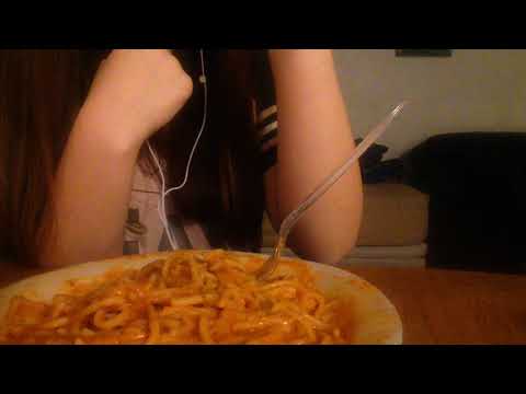 Asmr *Exaggerated* Eating Sounds Spaghetti