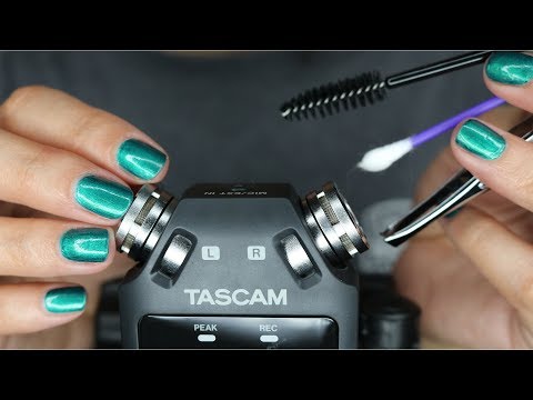 ASMR Tingly Tascam Triggers || Ear Cleaning, Tweezers, Sticky Sounds, Spray Bottle ♡ (No Talking)