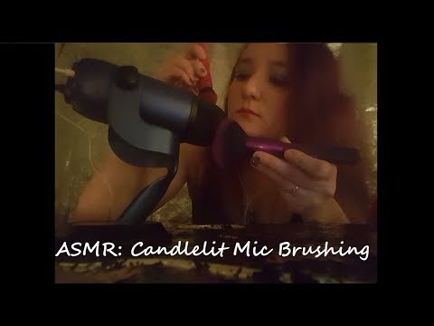 ASMR Candlelit Mic Brushing: Mood Light For Your Delight!