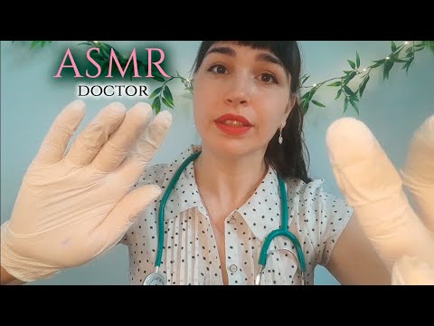 ASMR | АСМР Врач Хирург, Осмотр и пальпация живота | doctor, inspection, gloves