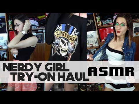 ASMR ~ Nerdy Girl Try-on haul ~ How to style your glasses ~