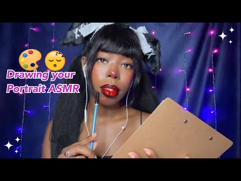 ASMR| Art Student who Can't draw does your Portrait 🎨🖌️ roleplay