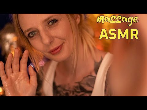 ASMR Gentle and Oily Massage - Sleep Inducing (Layered Sounds, Personal Attention, Whispering)