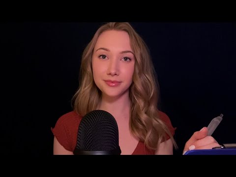 ASMR Asking You Personal Questions | Whispers & Writing Sounds