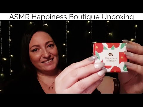 ASMR Happiness Boutique Unboxing (Fast Tapping)
