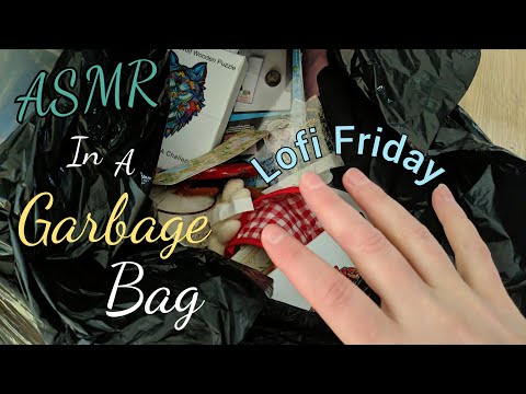 ASMR in a GARBAGE BAG ...Too weird for you??  (LOFI FRIDAY ASMR)