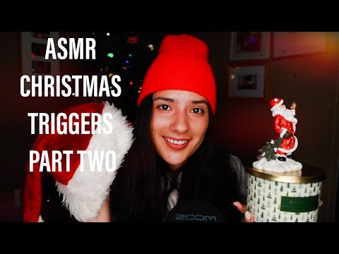 ASMR CHRISTMAS TRIGGERS PART 2 | FAST AND AGGRESSIVE TAPPING, PAGE TURNING, AND CADLE LIGHTING