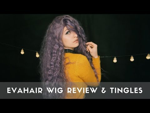 EvaHair Wig Review 💇 Crinkle sounds and brushing hair 💤  Discount Code 💸