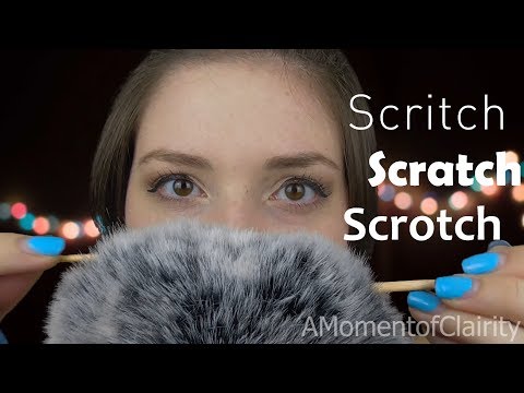 [ASMR] SUPER UP CLOSE Fluffy Mic Scratching 👂 | No Talking