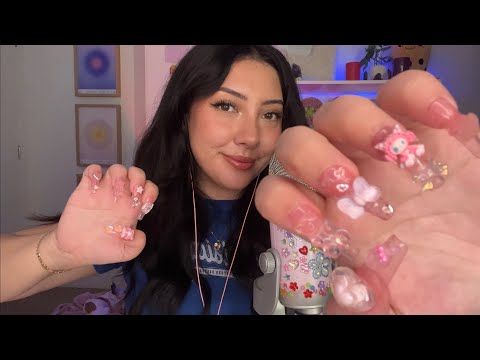 ASMR nail on nail tapping, trigger words, mouth sounds 💘 | Rayvenne’s CV