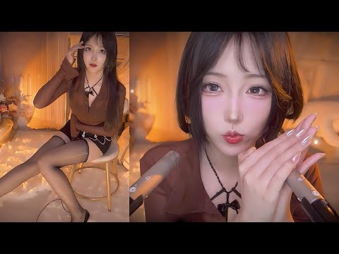 ASMR Mic Scratching & Relaxing Mouth Sounds