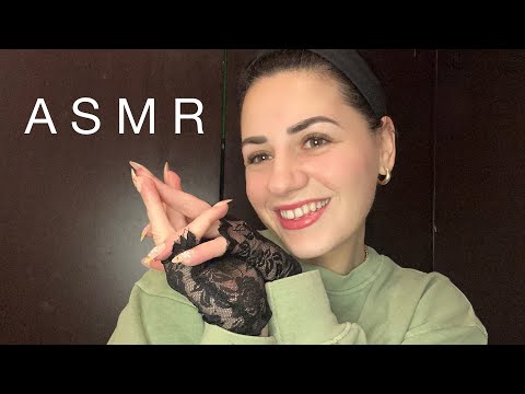 ASMR | Black Lace Gloves 🖤 Relaxing Hand Movements & Hand Sounds