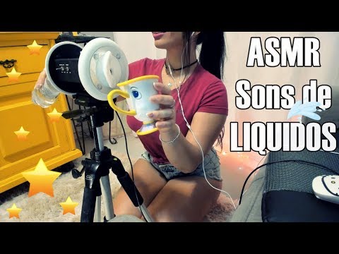 [ASMR] Sons de Liquidos water sounds Water, Bottle, Spraying Sons de Agua