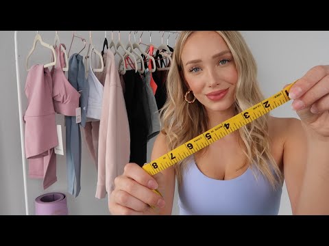 ASMR Lululemon Store Roleplay (measuring you, fabric sounds...)