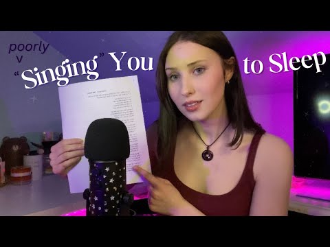 ASMR Poorly “Singing” You to Sleep (LØREN, yeule, DMC5, & more!) | close clicky whispered ramble