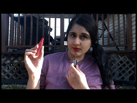 asmr doing my makeup while chewing gum