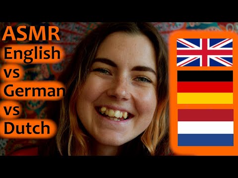 ASMR English vs German vs Dutch Trigger Words ~~Whispered~~