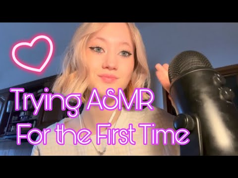 Trying ASMR for the First Time🤍