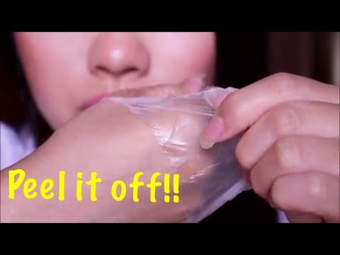 ASMR - Peel Off Mask + Plastic Packaging Crinkling