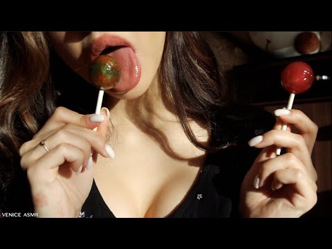 I LOVE MY LOLLIPOPS - DOUBLE LICKING ASMR SESSION