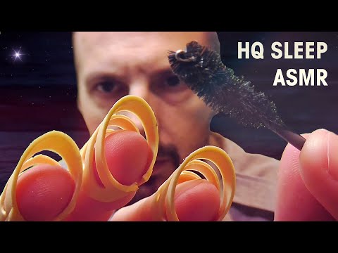 ASMR for Sleep. Screen tapping, hands gestures, inaudible whispering